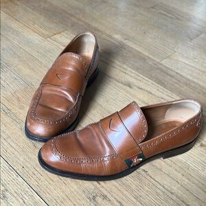 Gucci Brown Leather Loafers